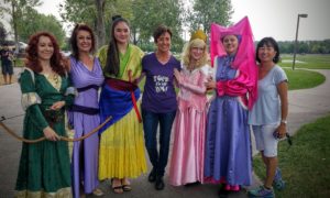 Dancing princesses at benifit