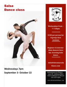 September/October Salsa Dance Class