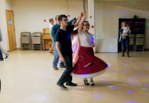 50s sock hop spin