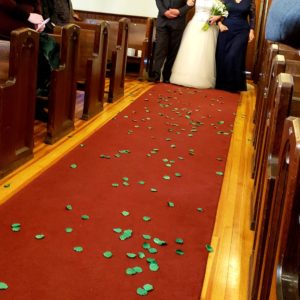 bride down isle