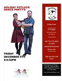 December 5th Potluck Ballroom & Latin Dance Party