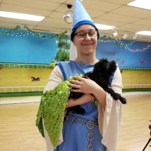 happy medieval maid and dogfish george