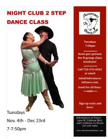 November/December Night Club 2 Step Dance Class