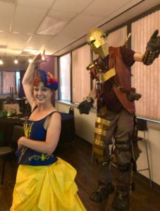 steampunk stilt dance